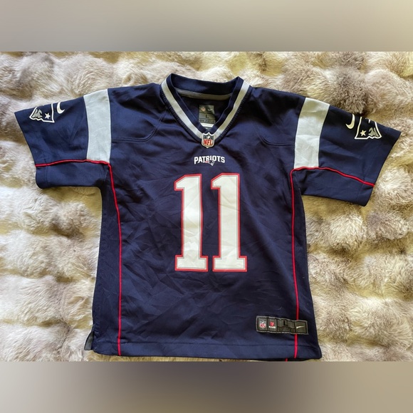 NIKE-#11 Edelman,Navy ,New England Patriots Player Jersey ,kids unisex - Picture 1 of 6